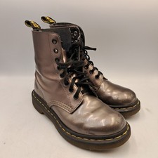 Dr Martens Pascal Leather Boots UK 3 Lace Up 8 Eye Ankle