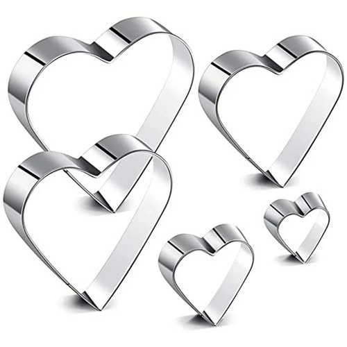 Piece heart shaped cookie - 5,