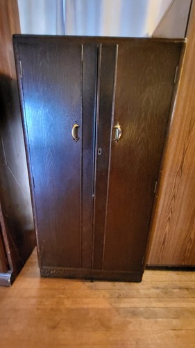 Dark wood door freestanding - dark, 2-door