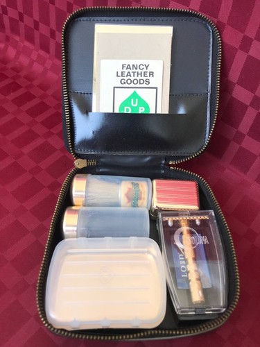 Vintage travel shaving kit - shaving, in