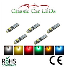 10 x 286 T5 LED DASHBOARD CLOCK UPGRADE BULBS T5 74 WEDGE CAPLESS 5MM LLB286