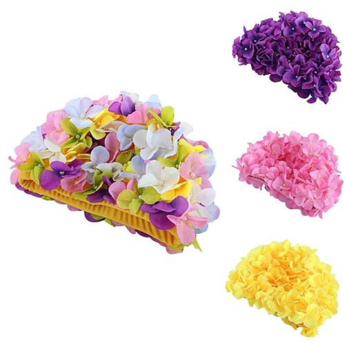 Woman floral ladies swim cap - floral,
