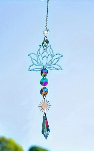 Silver crystal lotus - ab,