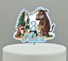 The Gruffalo inspired personalised cake topper, Glitter, Layered, Birthday, Blue
