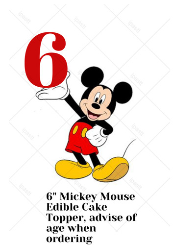Pre cut mickey - pre, edible