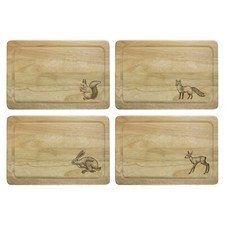 Woodland animals engraved - woodland,