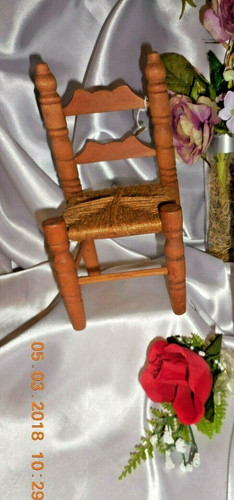 Wood ladder back chair - back, twine