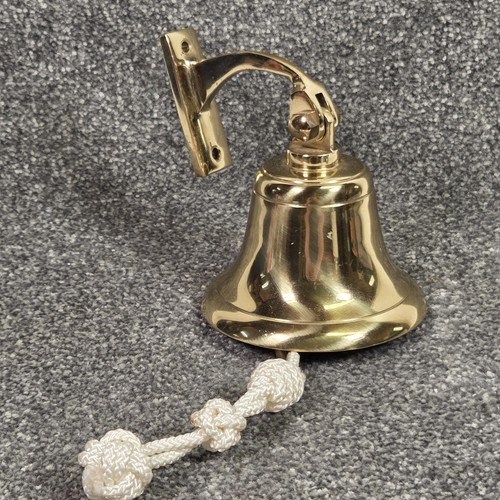Solid brass ship bell - ship, wall
