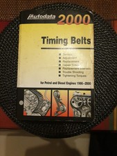 Classic Autodata Car Repair Timing Belt Manual Year 2000