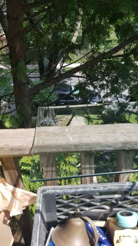 Beveled glass table - x,