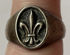 Old Silver Boy Scouts Ring.