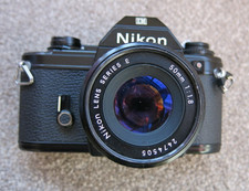 Nikon 35mm SLR Camera Nikon EM With Nikon Series E 50mm F1.8 Lens Excellent 
