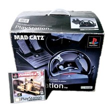 Mad Catz Racing Wheel & Pedals - Formula 1 Game Bundle - PlayStation 1 - SONY 