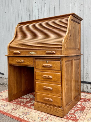 Vintage solid oak roll top - oak,