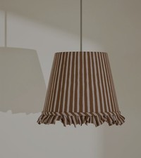 M&S Ochre Lamp Shade Ruffle