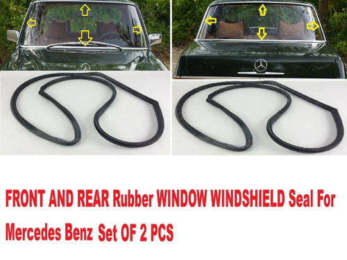 Front and rear rubber window - and,