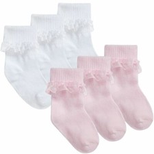 Baby Girl FRILLY SOCKS 3 Pairs
