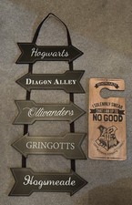 Harry Potter Door Hanger And Sign Set - Children’s Bedroom Decoration