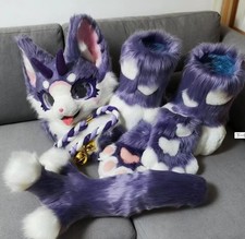 ursuit Husky Fox Mascot (head