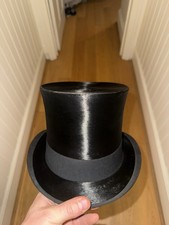 100% Antique Silk Top hat, 57cm, Size 7 1/8, Large, Ascot Ready!