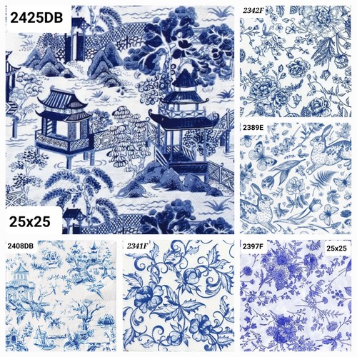 Blue and white mixed table - and,