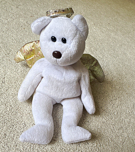 Beanie baby halo white - beanie,