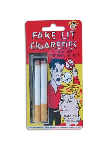 Fake lit cigarette prop stage - fake,