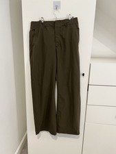 Khaki tailored woman - tailored, trousers