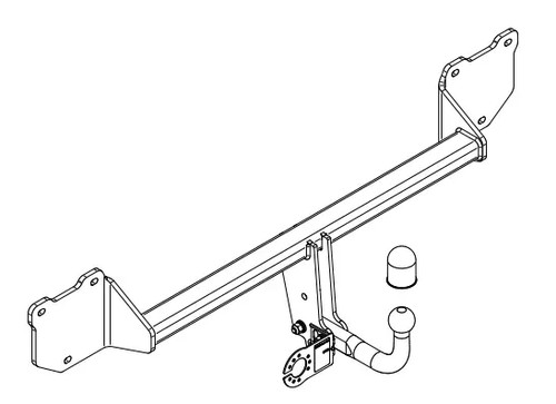Swan neck tow bar - swan,