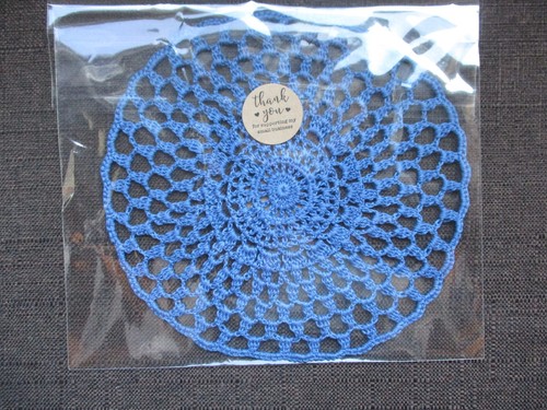 Blue vintage hand crochet - hand,