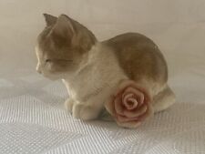 Country Artists Cute Cat/kitten Asleep Figurine , Sleeping Beauty Ornament