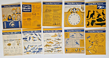 1950s Post Grape-Nuts Cereal Magazine Packet Back Panels x 10 Lot 2