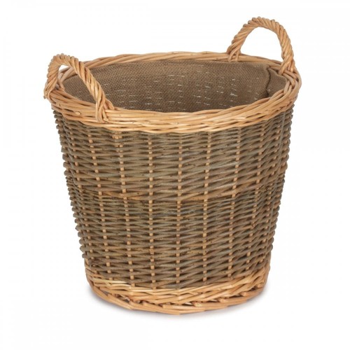 Round log storage basket - round,