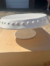 cake stand white china