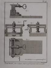 vintage print WOOD TURNING