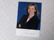 Carol Kirkwood BBC Weather TV Presenter Original Hand Signed Photo Card