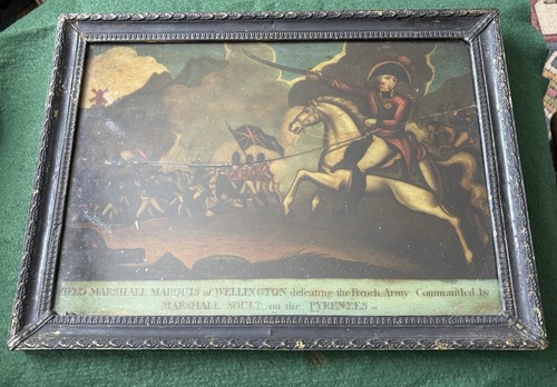 Antique mezzotint framed - antique,