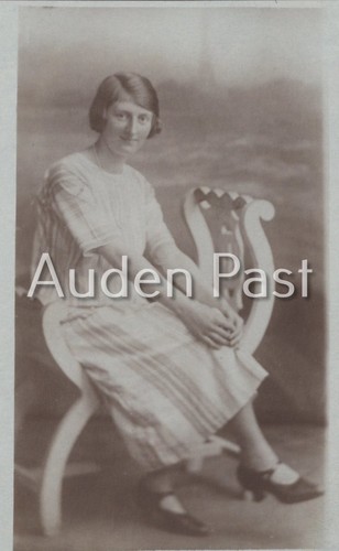 Rppc young woman studio - rppc,