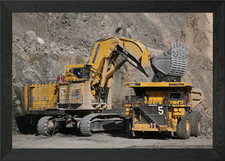 Excavator Dump Truck Framed