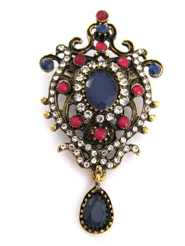 Crystal rhinestone brooches