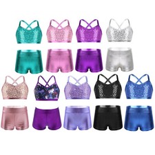 Girls Shiny Sequins Ballet