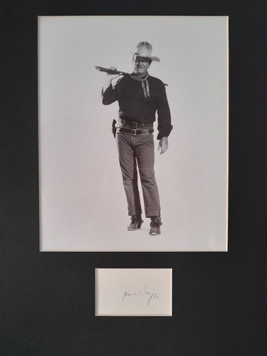 John wayne signed autograph - john,