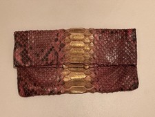 Genuine Python Skin Clutch