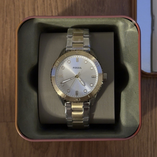Fossil ladies bq3888 two tone - fossil,