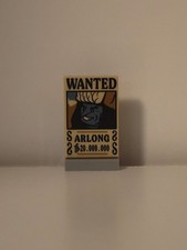 Lego  One Piece Arlong 20.000.000 wanted poster printed 2660350-10 2x3 tan tile