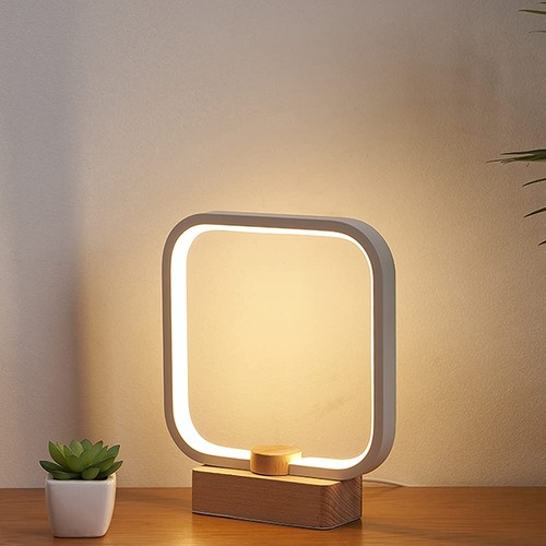 Led wood table - lamp,, 3-color
