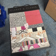 Clarke & Clarke Chateau Fabric Sample Book-40 Samples,