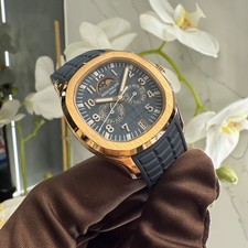 Patek Philippe 5261R Aquanaut Luce Annual Calendar 2025 Rose Gold Blue Watch