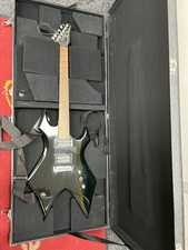 B.C.RICH BRONZE SERIES WARLOCK ELECTRIC GUITAR BLACK WITH CASE