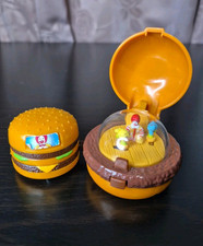 1996 Vintage McDonalds Hamburger Flip Top & Tricky Tracker Happy Meal Toy